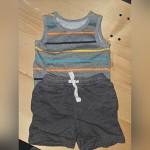 Garanimals size 18 m tank style onsie Carters 12m shorts